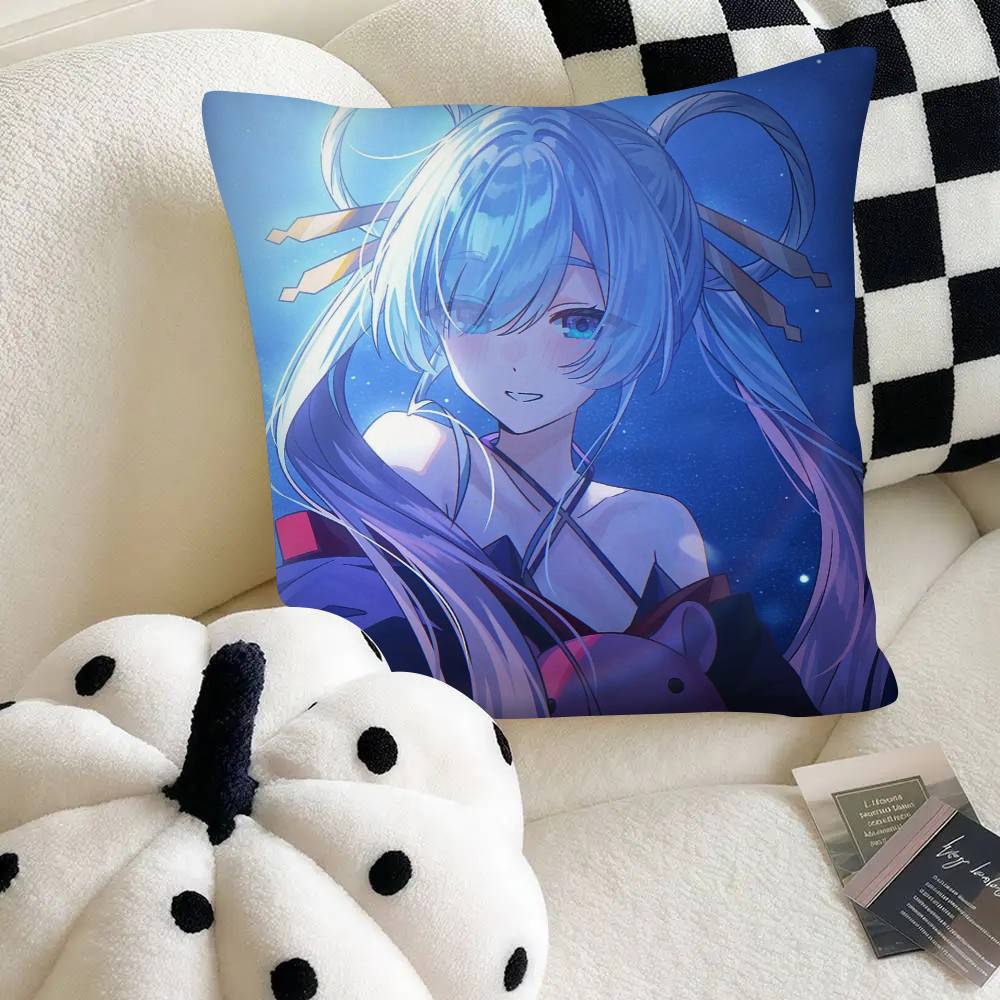 Anime Cosmic Princess Kaguya Pillow Case Fashion Square Pillowcase Bedroom Sofa Room Ins Decoration Leisure
