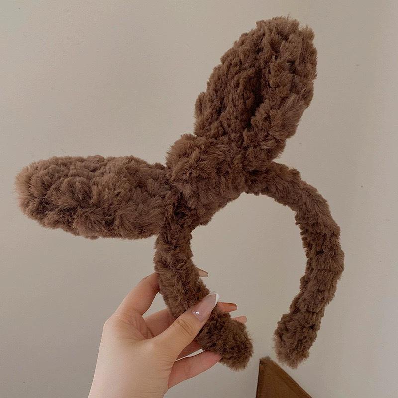 Cartoon Plush Headband: Cute Hair Accessory for Women & Kids, Perfect for Face Washing