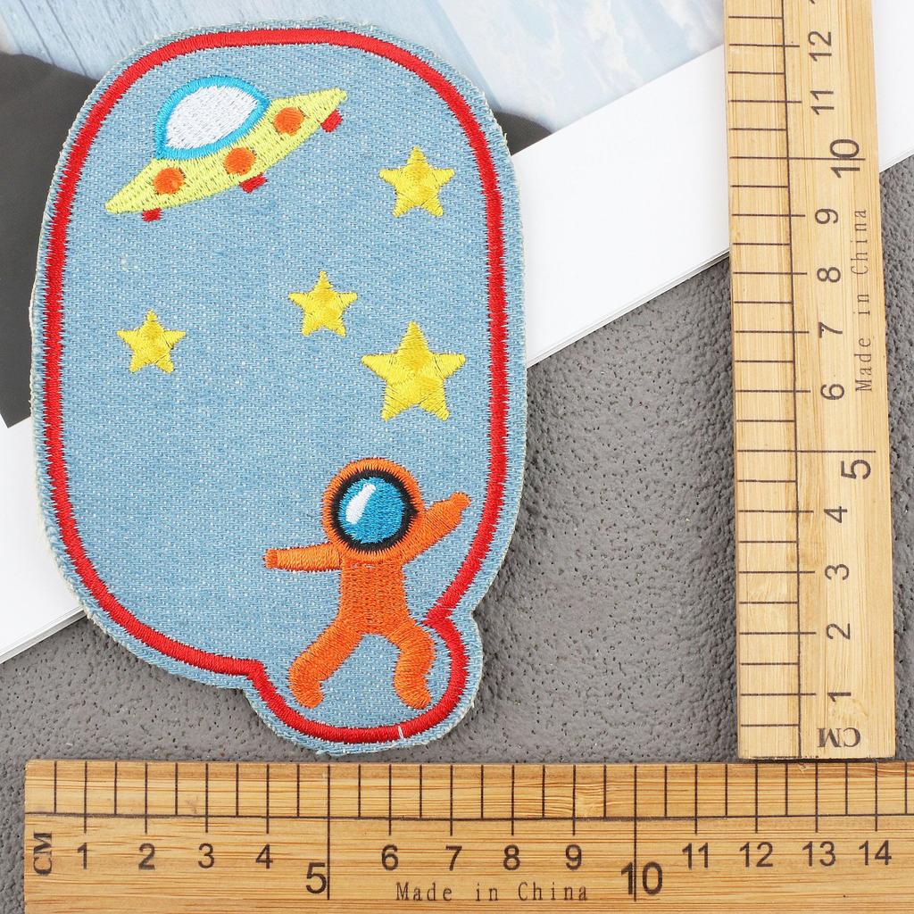 Hot-Selling Cloth Stickers Cartoon Embroidery Stickers Jeans Knee Stickers Ripped Holes Repair Embroidery Label Adhesive Patch Stickers