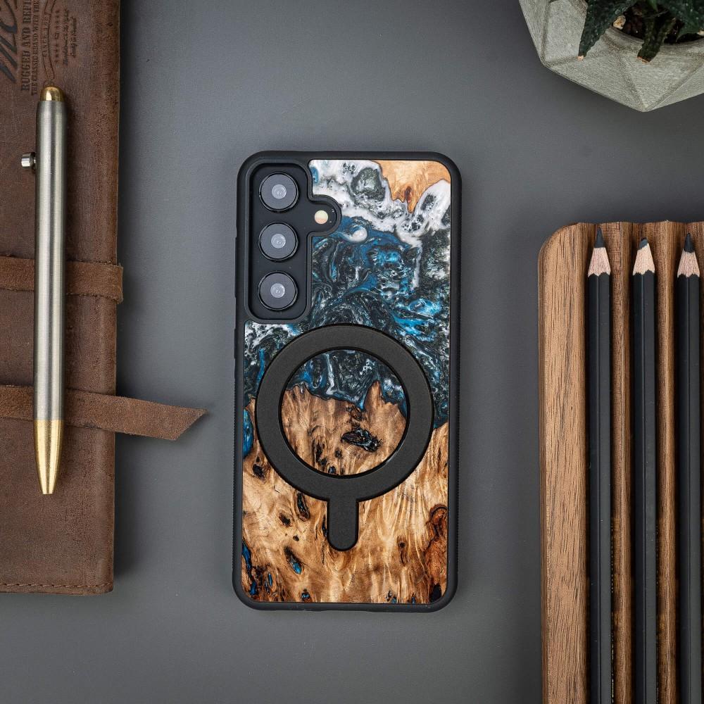 Bewood Unique case for Samsung Galaxy A55 5G - Planets - Earth with MagSafe