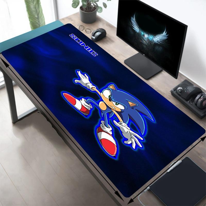 1pc Sonic Hedgehog Game Mouse Pad Large Desk Mat Keyboard Ergonomic Office Rubber PC Non-slip Anti-fray Home Y82719