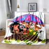 KRTECEK Flannel Blanket Soft Warm All-Season Throw, Design for Camping, Car Travel, Hiking Sofa, Bed, Office Perfect Gift for Parties
