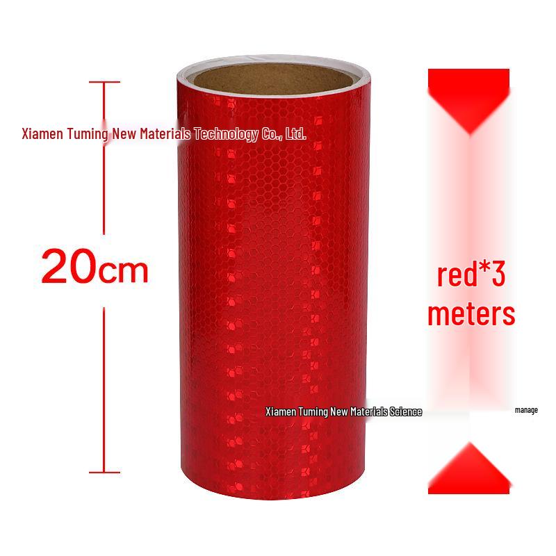 Night Safety Anti-Collision Reflective Strips - Traffic Warning Stickers with Microprismatic Film