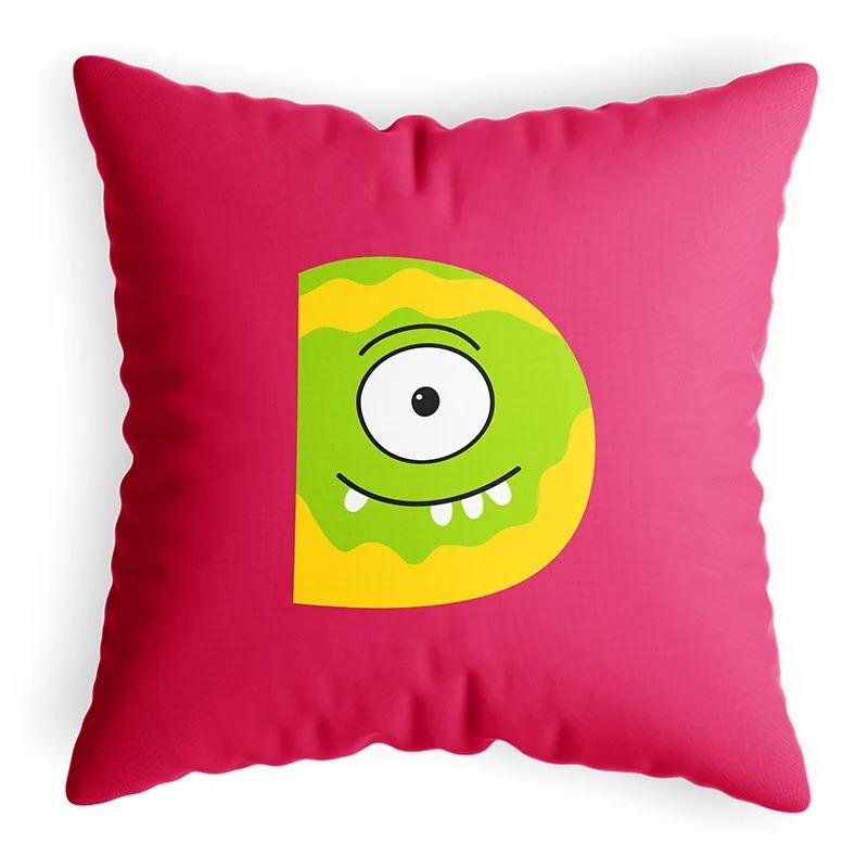 Cartoon Funny Animal Letter Pillowcase Home Decoration Children's Room Game Pillowcase Living Room Sofa Cushion Cover