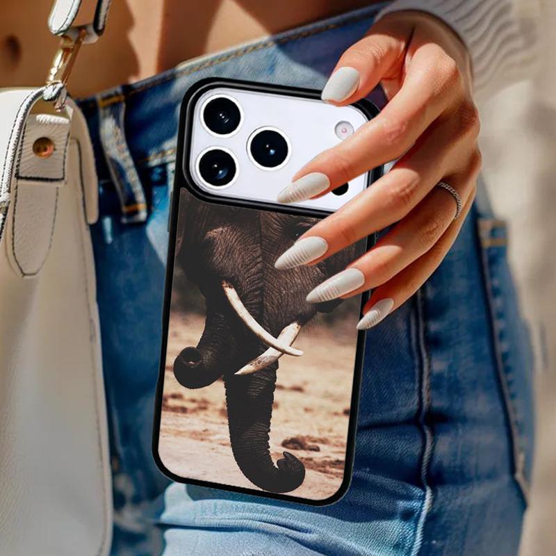 

Colorful Retro Flower Elephant Phone Case For iPhone 17 Air 14 15 13 12 Max Cover For Apple 14 15 16 16e 11 Pro Max Plus Coque iPhone 15plus