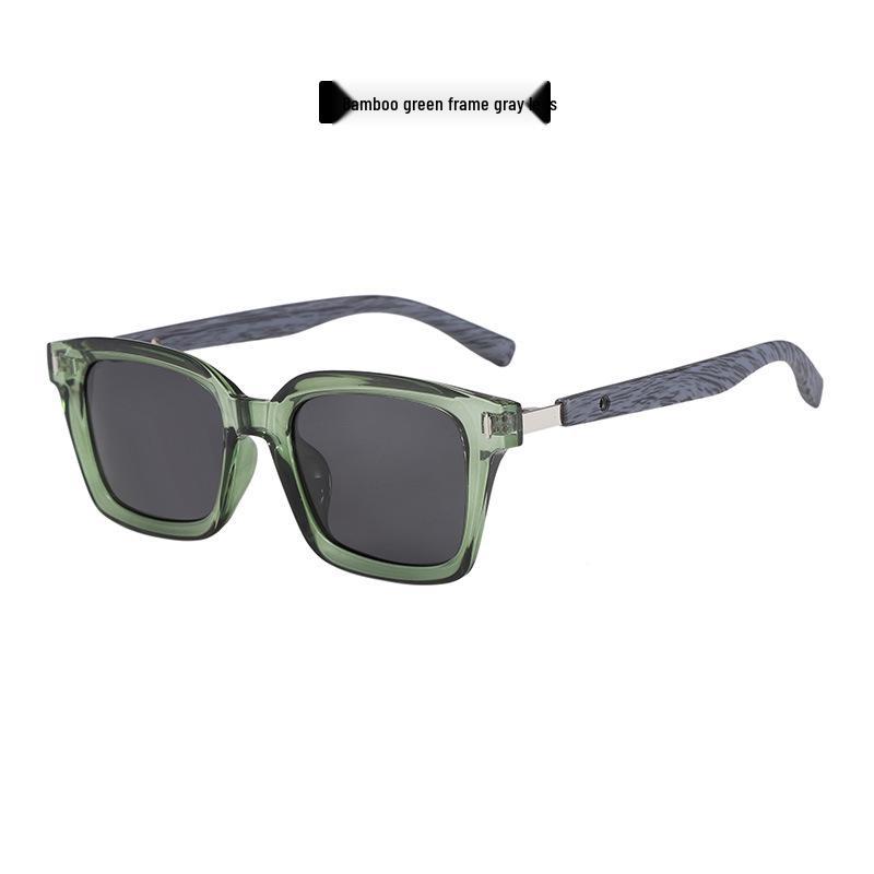 Chic Women's Slimming Polarized UV Protection Sunglasses - Wood Grain, Small Frame for Driving.