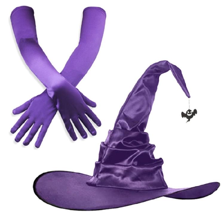 Vampires Halloween Hat Set Stage Performances Hat Multifunctional Witch Hat for Theme Parties and Stage Performances
