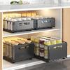 Non Perforated Folding Cabinet with Pull-out Basket Multifunctional Snack Storage Rack Household Kitchen Sink Storage Rack