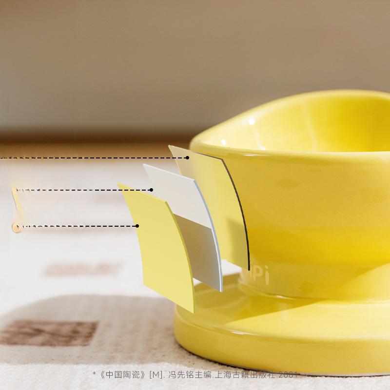 Cat Simple Ingot Shape Ceramic Bowl Single Bowl Cat Bowl Dog Bowl Dog Anti-Tip Feeder Pet Bowl Supplies