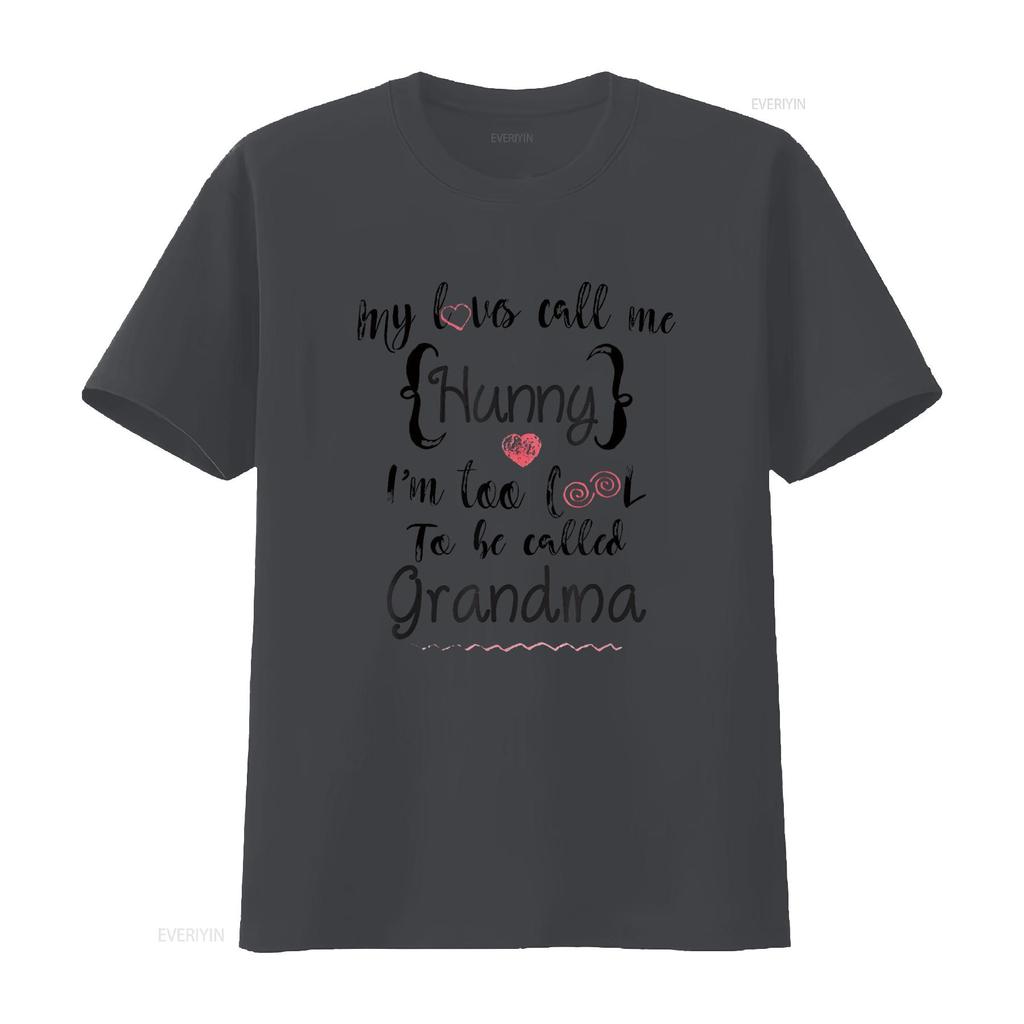 Grandchildren Love Call Me Hunny Too Cool Grandma T Shirt vintage Washed designer clothes Breathable homme Stylish Versatile