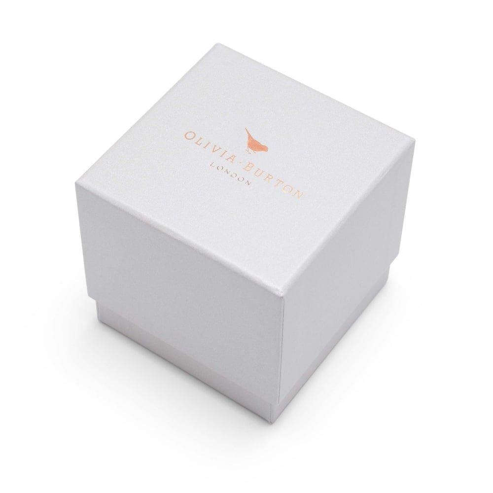 Olivia Burton OB16CGM66 Multi-Function 30 Mm Leather Women’s Watch (White Dial / Pink Strap)