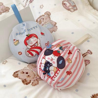 Cartoon Bra Underwear Storage Bag Dopamine Large Capacity Underwear Socks Storage Pouch Waterproof Cosmetic Bag Women Girls