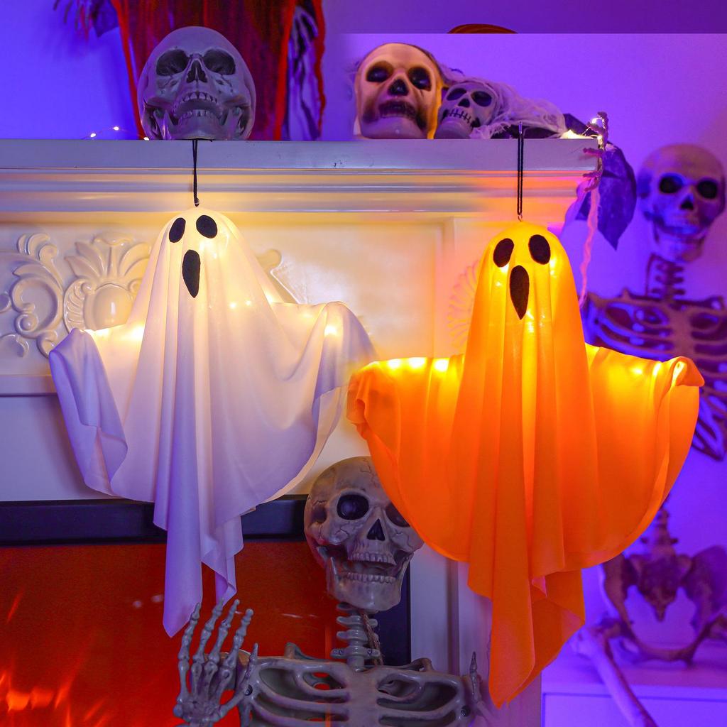 Halloween LED String Lights: Pumpkin Lanterns, Witch Hats, and Ghosts for Spooky Atmosphere