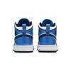 Air Jordan 1 Mid SE PS Signal Blue Kids Sneakers White Black BQ6932-402