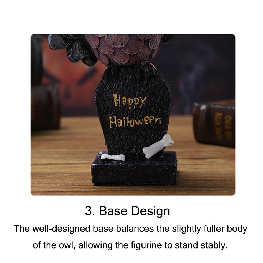 Ständer Tierfigur Eule Ornament Halloween Kerzenhalter Tischdekorationen