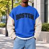 Men's Fashion Crewneck Sweatshirt, Casual Pullover Top for Everyday Wear