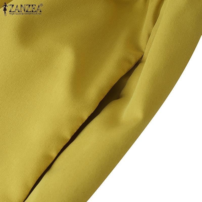 ZANZEA Women Casual Round Neck Sleeveless Summer Short Jumpsuits