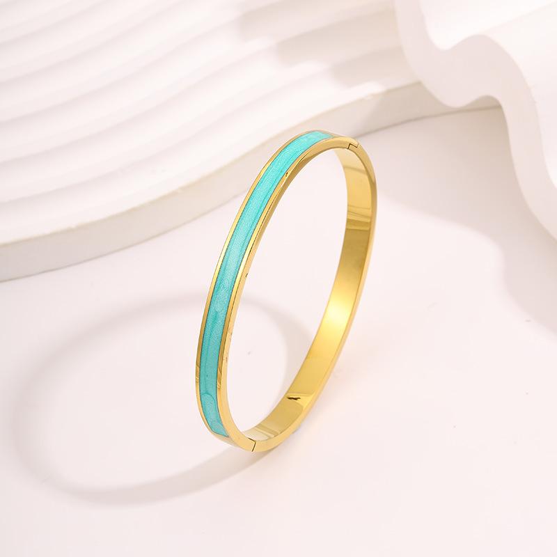 European and American titanium steel enamel light luxury can take a bath without fading oil dripping women can customize