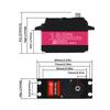 60/80/150/160KG DS5160 DS5180 DS51150 DS51160 Digital Metal Gear Robot RC 1/5 Servo Waterproof  High Torque IP67 18T Servos Arm
