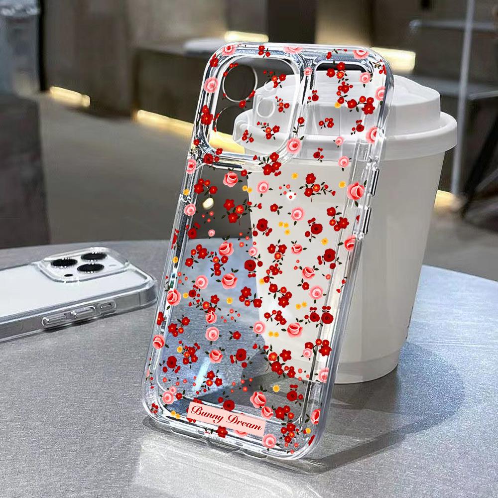 Милый Цветочный Прозрачный Чехол Для Телефона Для Samsung Galaxy S26 S24 S25 S23 Ultra S22 S21 S20 Plus FE A50 A71 A72 A73 Силиконовая Крышка Galaxy S24