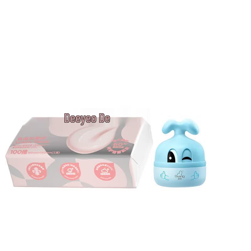 Deyou Cream Facial Tissue & Huggies Baby Cream Bundle