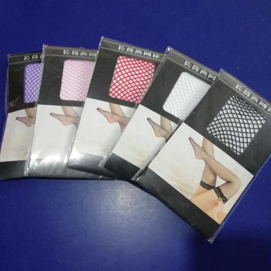 Dámské sexy průsvitné síťované punčochy s designem proti zadrhnutí Elasticita lichotivé siluetové punčochy pro každodenní párty a rande