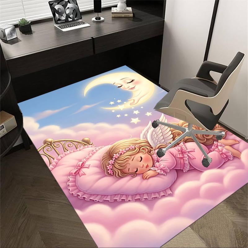 

1PC baby moon Extra Large Non-Slip Floor carpet, Office, family, bedroom, Studio - Large Area Rug,Longlasting Material-K0341 60cm by 90cm