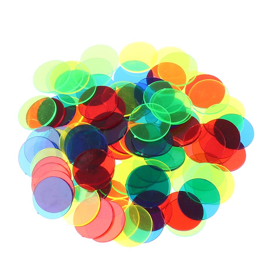 50/100pcs 1.9cm Colorful Counting Chips Student Math Calculation Manipulatives School Math Teaching Aids Classroom Supplies