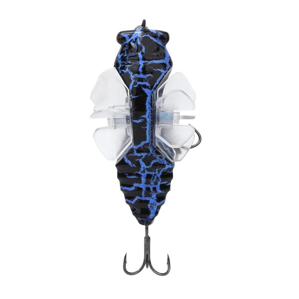 2PCS with Rotating Spins Cicada Fish Catcher 7.5cm Length Fishing Bait  River Fishing