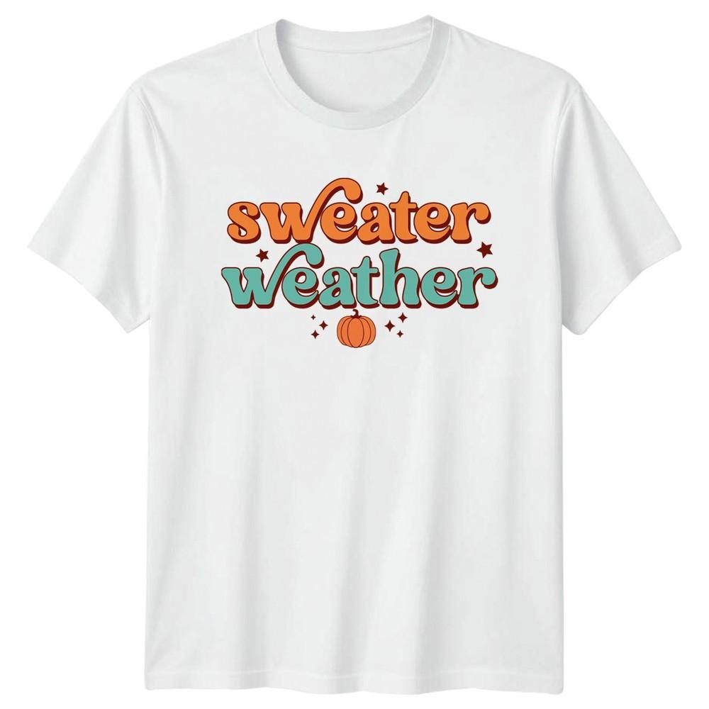 Pullover-Wetter T-Shirt Groovy Kürbis Herbsternte Thanksgiving