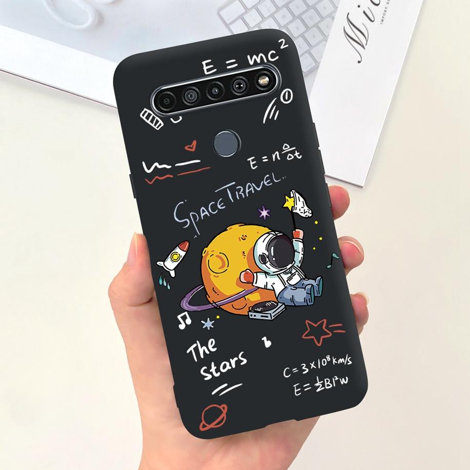 Para Funda LG K61 LMQ630EAW LM-Q630 Flor de Moda Suave Coque Fundas de Teléfono Para LG K61 2020 K 61 Cubierta Trasera de Silicona Para LGK61 Funda