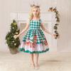 2025 European & American Christmas Santa Claus Girls' Puffy Princess Dress
