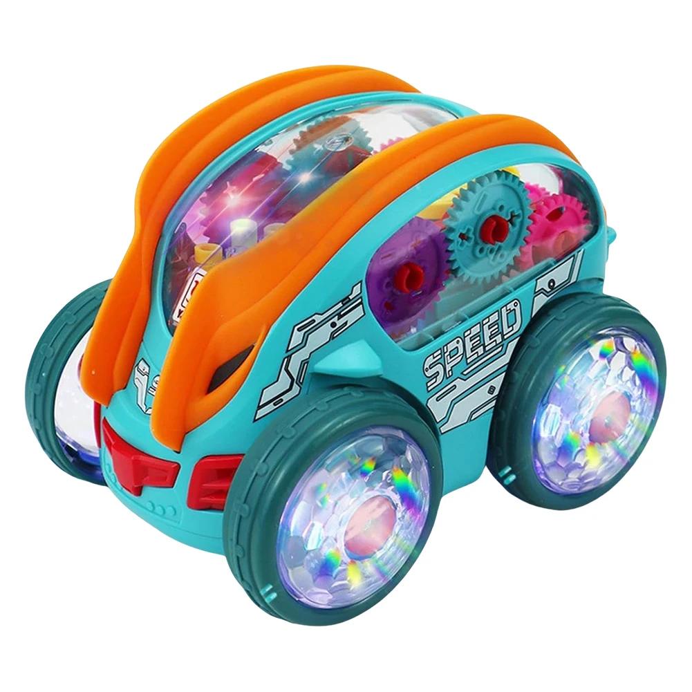 Model Car Electric Universal Stunt Truck Toy 360 Degree Rotating Colorful Light Music Vehicle Kids Birthday Xmas Toys Gifts