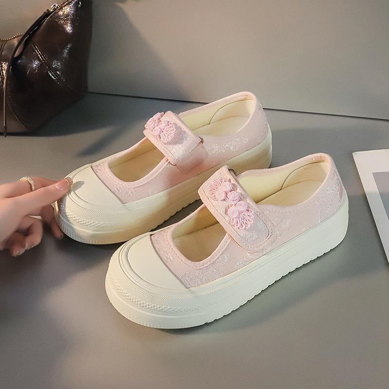 

- Spring and summer retro women s shoes, light-mouth Hanfu shoes, soft soles, cute and versatile fashion shoes 36 бежевый