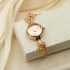 Time100 Japanese Quartz Bracelet Multifaceted Gift Box Included Women's Watch, Movement, Style, Glass, Crystal-Embellished Band, Waterproof, (Gold)