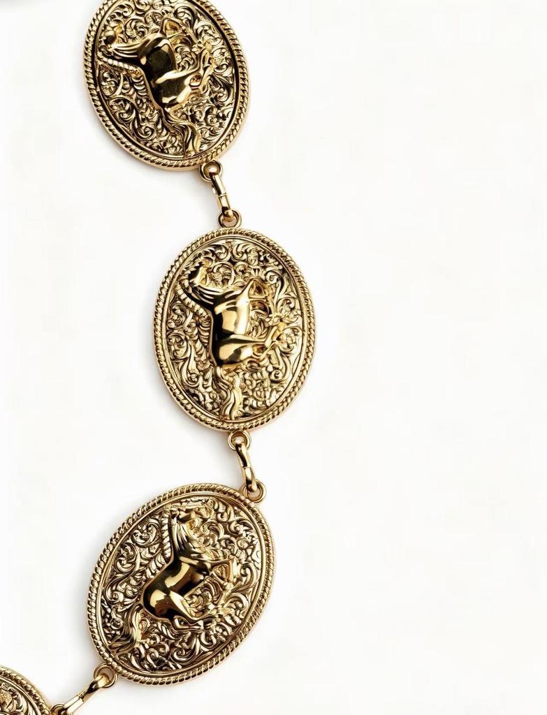 Bohemian Retro Women's Metal Waist Chain - High-End, Versatile Belt Accessory