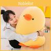 Adorable Big Yellow Duck Plush Toy Cute Cartoon Seat Cushion Girls Kids Gift
