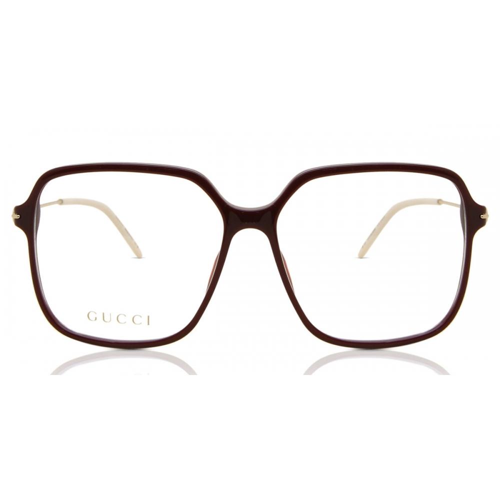 

Gucci Gg1271o 003 Women Eyeglasses Burgundy/56