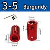 Burgundy/Sky Blue/Royal Blue Aluminum Alloy Colored Coupling Length:25mm Specification:3~10 Full Series Rigid Coupling Set Screw