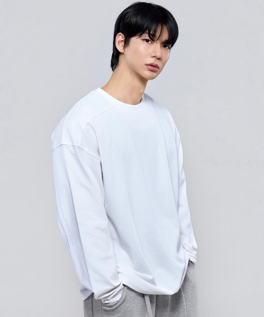 Pijikeolgameoncheu P2613 Heavy Cut Oversized Long Sleeve Tee [3 Colors]