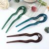 Acetate Hair Fork Geometric Design Hair Sticks Fashion Hair Bun  for Women Girls