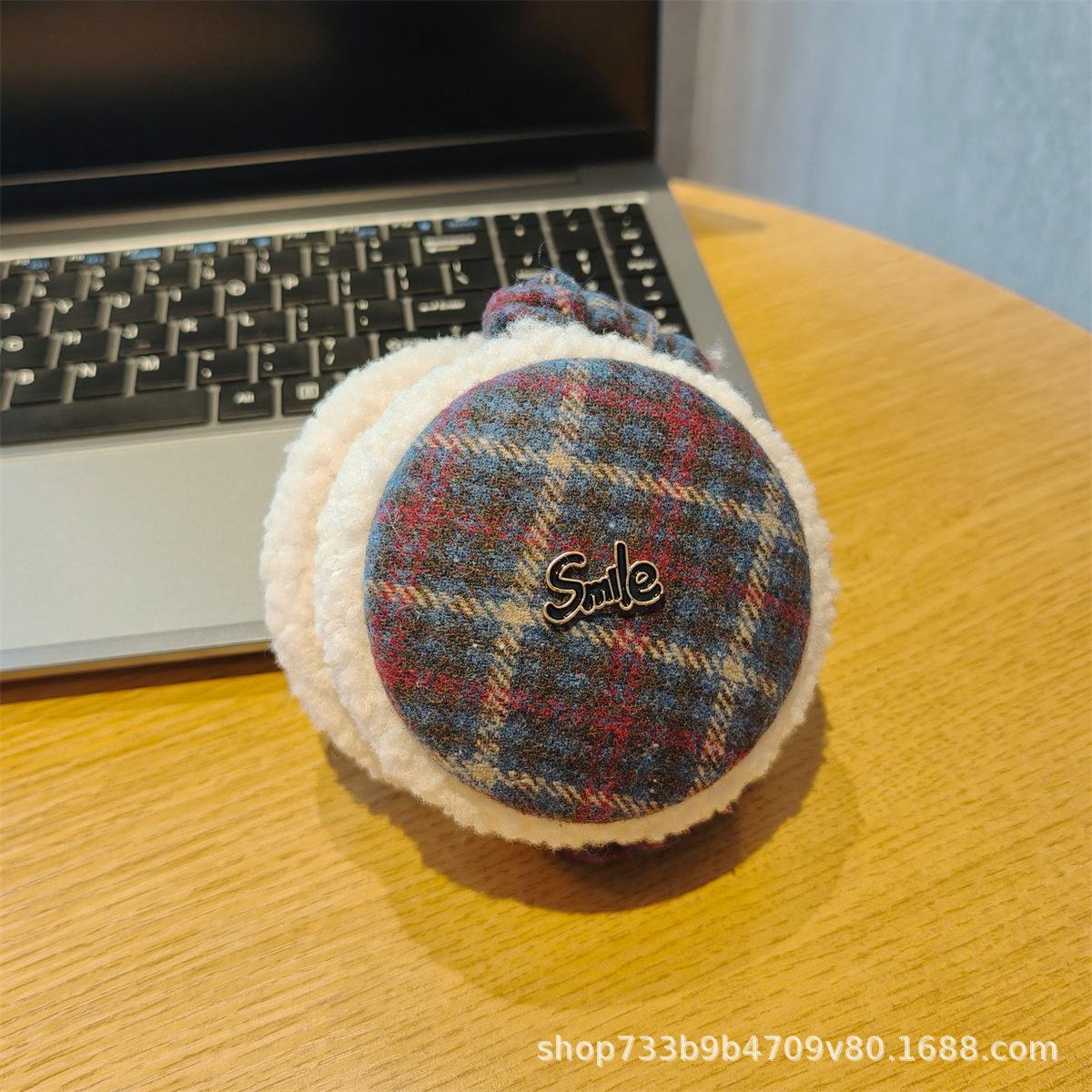 

Плюшевые Стильные Буквы Ретро Амбушюры Осень и Зима Складные Наушники Тепло и Защита от Холода Студенческие Велосипедные Защита Ушей