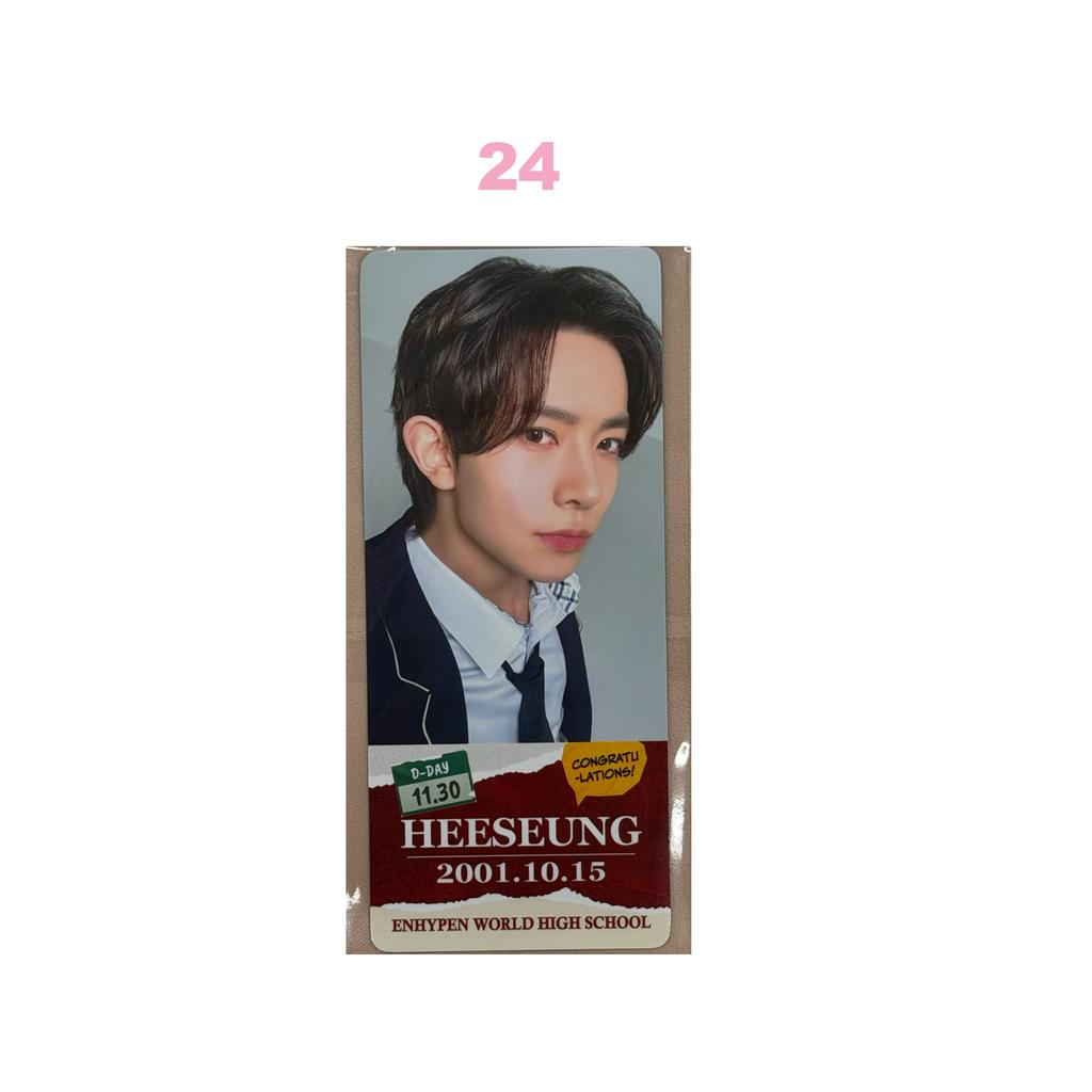 official ENHYPEN WORLD COUPON CARD SPECIAL ver. COLLECTION