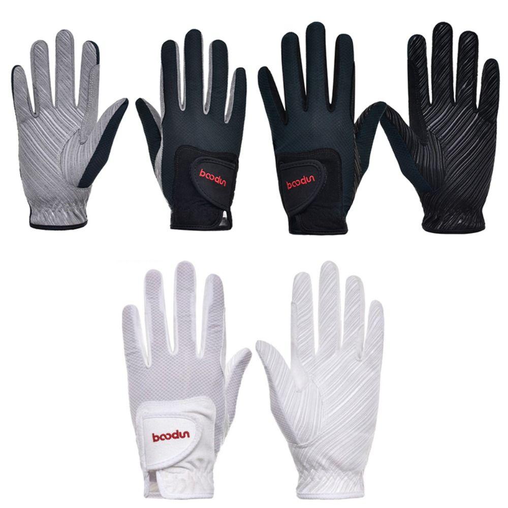 Anti-slip Equestrian Gloves Suede Sports Riding Gloves Horse Riding Gloves  Cycling Biking Running