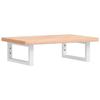 VidaXL Wall-mounted Washbasin Shelf Steel and Solid Beech Wood, Floating Washbasin Shelf, Washbasin Shelf To Place 3302356