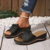 Women's New Summer Platform Slippers Thick Slippers with Fish Mouth Wedge Heel In Stock