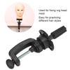 Wig Head Mold Holder Stand Bracket Hairdressing Training Tool Tripod False Head Mold StandBlack