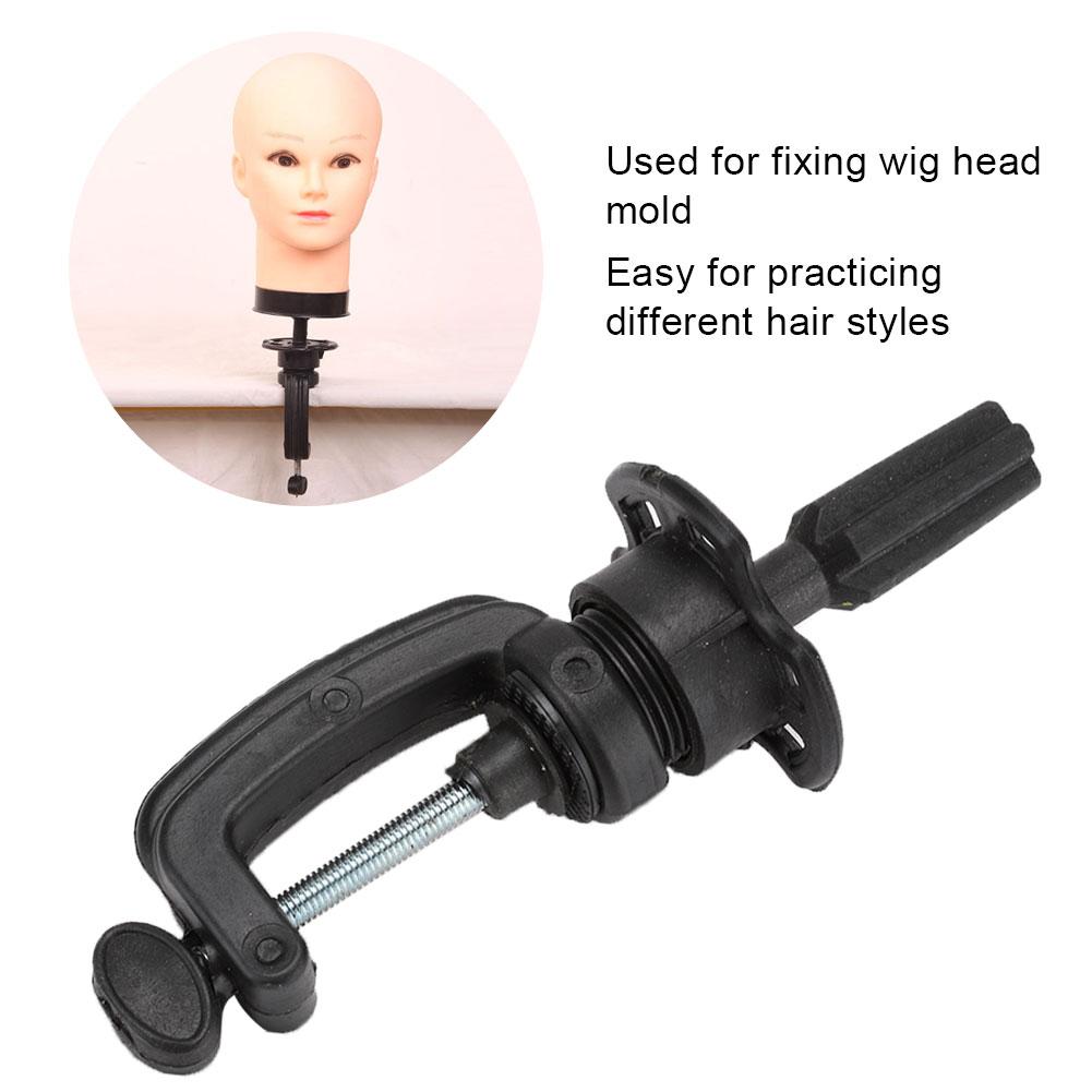 Wig Head Mold Holder Stand Bracket Hairdressing Training Tool Tripod False Head Mold StandBlack