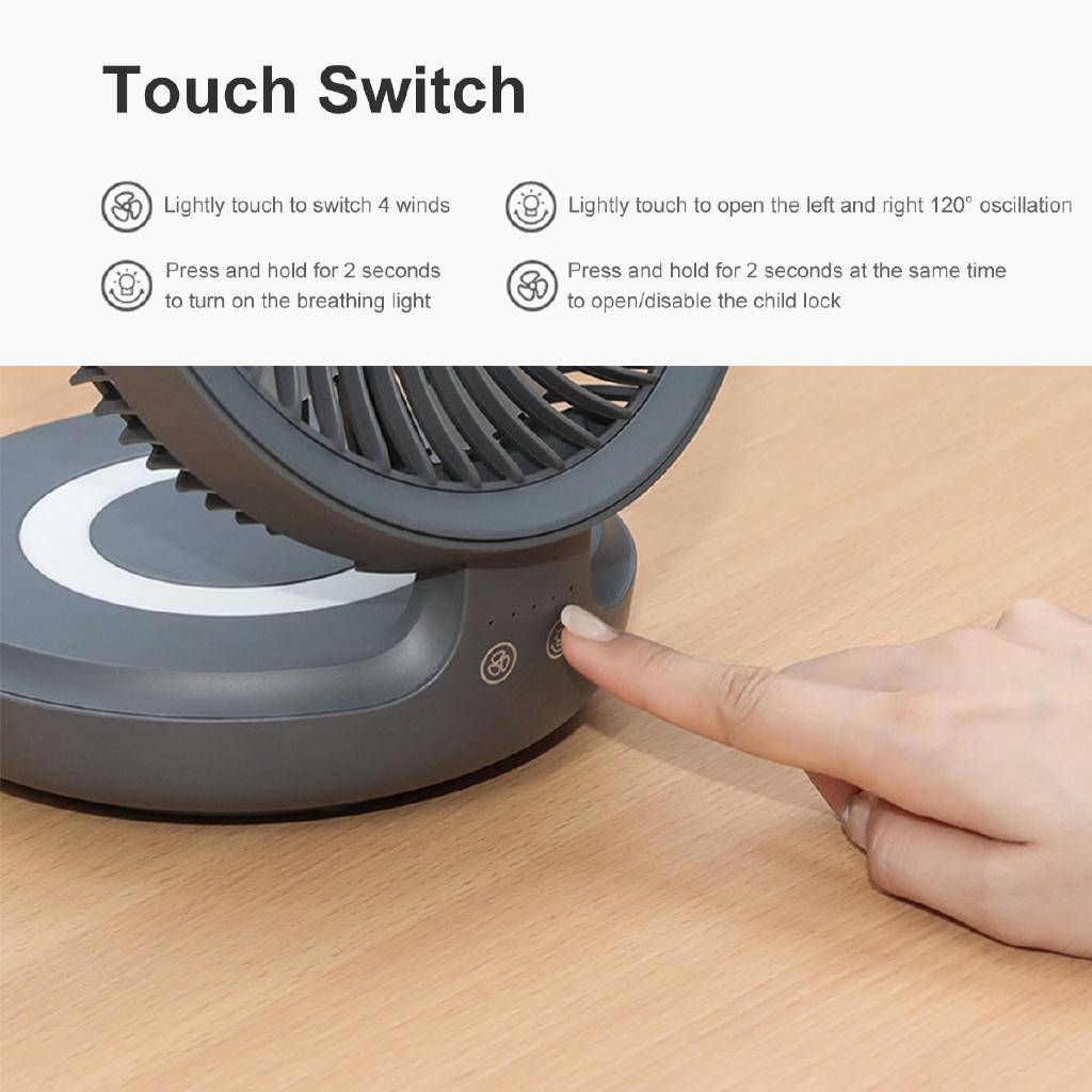 New Mini Portable Air Cooling Fan Circulator Air Cooler USB Charging Air Conditioner Home Office Desktops Wall Mounted Fan