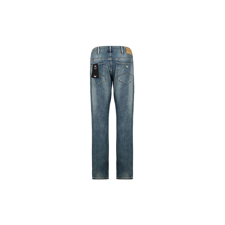 EMPORIO ARMANI Jeans Men's Denim Blue Moderate Straight Fit Pants 3H1J06-1DLRZ-0942